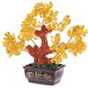lachineuse - Albero Feng Shui in citrino giallo - Albero della fortuna 12 cm - Decorazione asiatica giapponese - Albero della fortuna - Decorazione asiatica Bonzai Pietre Preziose - Oggetto