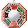 lachineuse - Bagua Protection - Feng Shui Tradizionale - Specchio concavo in Legno - 10,5x10,5 cm - Multicolore - Blocca Le Energie Negative - Oggetto delle tradizioni asiatiche - Idea Regalo