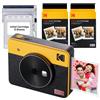 KODAK Mini Shot 3 Retro Regalo di Natale 4PASS 2-in-1 Fotocamera Istantanea & St