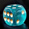 BESCON DICE Dadi Jumbo DND da 40 mm in solido acrilico, 6 lati, con puntini, grandi dadi da gioco per feste