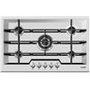 Foster Piano Cottura da Incasso a Gas 79 cm 5 Fuochi Acciaio inox Satinato Griglie in Ghisa Serie KE Foster 7602 032 - 7602032