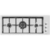 Foster Piano Cottura da Incasso a Gas Filotop 92 x 37 cm 3 Fuochi in Linea Acciaio inox Satinato Griglie in Ghisa Serie S4000 Line Foster 7286 032 - 7286032