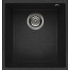 Elleci LGQ10054BSO Lavello da Incasso 1 Vasca Sottotop 38 x 44 cm finitura Granitek Classic Nero Pietra 54 Quadra 100 SOTTOTOP