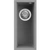 Elleci LGQ05048BSO Lavello da Incasso 1 Vasca Sottotop 20 x 44 cm finitura Granitek Matt Cemento 48 Quadra 50 SOTTOTOP