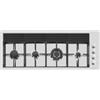 Foster Piano Cottura da Incasso a Gas 118 x 47 cm 4 Fuochi in Linea Acciaio inox Satinato Griglie in Ghisa Serie S4000 Line XL Foster 7284 042 - 7284042