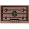 Foster Piano Cottura da Incasso a Gas Filotop 80 cm 5 Fuochi bruciatori Gun Metal Acciaio inox PVD Copper - Rame Griglie in Ghisa Serie KE PVD Foster 7601 866 - 7601866