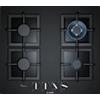 Bosch Piano Cottura da Incasso a Gas Vetroceramica Nero Griglie in Ghisa 4 Fuochi 60 cm Serie 6 Bosch PPH6A6B20