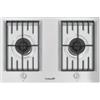 Foster Piano Cottura da Incasso a Gas Domino 76 cm 2 Fuochi in Linea Acciaio inox Satinato Griglie in Ghisa Serie FL Foster 7203 032 - 7203032