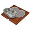 Apell Kit Tagliere in legno con foro vaschetta forata in acciaio inox e coperchio 34 cm per Lavelli Eleganza Regola Apell TLCRE