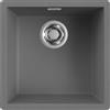 Elleci LKZ10299F01 Lavello da Incasso 1 vasca Monovasca 448 x 448 mm Filotop finitura Keratek Dark Grey 99 ZEN-F 102