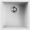 Elleci LKZ10296F01 Lavello da Incasso 1 vasca Monovasca 448 x 448 mm Filotop finitura Keratek White 96 ZEN-F 102