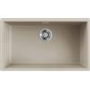 Elleci LKZ13095F01 Lavello da Incasso 1 vasca Monovasca 748 x 448 mm Filotop finitura Keratek Champagne 95 ZEN-F 130
