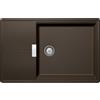 Schock Lavello incasso 1 vasca grande con gocciolatoio Reversibile sopratop sottotop 78 x 50 cm Cristadur Premium Bronze TIA D100LS SCHOCK TIAD100LS87
