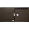 Schock PRONTA CONSEGNA - SPEDIZIONE IMMEDIATA Lavello incasso 1 vasca grande con gocciolatoio Reversibile sopratop sottotop 100 x 50 cm Cristadur Premium Bronze TIA D100L SCHOCK TIAD100LA87