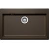 Schock Lavello incasso 1 Vasca Monovasca sopratop sottotop 79 x 50 cm Cristadur Premium Bronze SIGNUS N100XL SCHOCK SIGN100A87