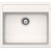 Schock Lavello incasso 1 Vasca Monovasca sopratop sottotop 57 x 51 cm Cristadur Premium Bianco Puro VERO N100 SCHOCK VEON100A99