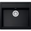 Schock Lavello incasso 1 Vasca - Monovasca sopratop - sottotop 57 x 51 cm Cristadur Premium Nero Puro VERO N100 SCHOCK VEON100A84