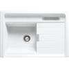 Schock Lavello in appoggio 1 Vasca con gocciolatoio a destra 900 x 628 mm Cristadur Premium Bianco Puro LARGO M100 LARM100099
