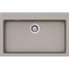Schock PRONTA CONSEGNA - SPEDIZIONE IMMEDIATA Lavello incasso1 Vasca Monovasca sopratop sottotop 79 x 50 cm CRISTALITE Grigio Tortora PRIMUS N100XL SCHOCK PRIN100AP42