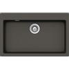 Schock Lavello incasso1 Vasca Monovasca sopratop sottotop 79 x 50 cm CRISTALITE Asphalt PRIMUS N100XL SCHOCK PRIN100AP43