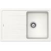 Schock Lavello incasso 1 Vasca con Gocciolatoio Reversibile sopratop sottotop 78 x 50 cm CRISTALITE Bianco Assoluto ELEMENT D100S SCHOCK ELED100SA01
