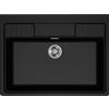 Elleci LKS90086XLP Lavello da Incasso in appoggio 1 vasca Monovasca 900 x 665 mm finitura Keratek Black 86 Spazio 900 Extra