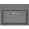 Elleci LKS90099XLP Lavello da Incasso in appoggio 1 vasca Monovasca 900 x 665 mm finitura Keratek Dark Grey 99 Spazio 900 Extra