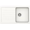 Schock PRONTA CONSEGNA - SPEDIZIONE IMMEDIATA Lavello incasso 1 Vasca con Gocciolatoio Reversibile sopratop sottotop 86 x 50 cm CRISTALITE Bianco Assoluto ELEMENT D100 SCHOCK ELED100A01