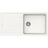 Schock Lavello incasso 1 Vasca con Gocciolatoio Reversibile sopratop sottotop 100 x 50 cm CRISTALITE Bianco Assoluto ELEMENT D100L SCHOCK ELED100LA01