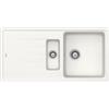 Schock Lavello incasso 1 Vasca e Vaschetta con Gocciolatoio Reversibile sopratop sottotop 100 x 50 cm CRISTALITE Bianco Assoluto ELEMENT D150 SCHOCK ELED150A01