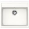 Schock Lavello incasso 1 Vasca Monovasca sopratop sottotop 57 x 51 cm CRISTALITE Bianco Assoluto NEMO N100 SCHOCK NEMN100001