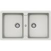 Schock Lavello incasso 2 Vasche Reversibile sopratop sottotop 86 x 50 cm CRISTALITE New Alumina ELEMENT N200 SCHOCK ELEN200A16