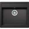 Schock Lavello incasso 1 Vasca Monovasca sopratop sottotop 57 x 51 cm CRISTALITE Nero Assoluto NEMO N100 SCHOCK NEMN100013