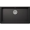 Schock Lavello incasso 1 Vasca Monovasca sopratop sottotop 838,2 x 469,5 mm CRISTALITE Nero Assoluto SOLIDO N100XL SCHOCK SOLN100L13