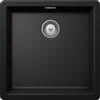 Schock Lavello incasso 1 Vasca Monovasca Sottotop 43 x 43 cm Cristadur Premium Nero Puro GALAXY N100U SCHOCK GALN100U84