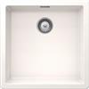 Schock Lavello incasso 1 Vasca Monovasca Sottotop 43 x 43 cm Cristadur Premium Bianco Puro GALAXY N100U SCHOCK GALN100U99