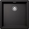 Schock Lavello incasso 1 Vasca Monovasca sopratop 456 x 456 mm CRISTALITE Nero Assoluto BROOKLYN N100 SCHOCK BYKN100A13