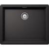 Schock Lavello incasso 1 Vasca Monovasca sopratop 556 x 456 mm CRISTALITE Nero Assoluto BROOKLYN N100L SCHOCK BYKN100LA13