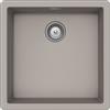 Schock Lavello incasso 1 Vasca Monovasca sopratop 456 x 456 mm CRISTALITE Grigio Tortora BROOKLYN N100 SCHOCK BYKN100A42