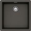 Schock Lavello incasso 1 Vasca Monovasca sopratop 456 x 456 mm CRISTALITE Asphalt BROOKLYN N100 SCHOCK BYKN100A43