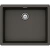 Schock Lavello incasso 1 Vasca Monovasca sopratop 556 x 456 mm CRISTALITE Asphalt BROOKLYN N100L SCHOCK BYKN100LA43