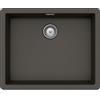 Schock Lavello incasso 1 Vasca Monovasca sottotop 53 x 43 cm CRISTALITE Asphalt BROOKLYN N100U SCHOCK BYKN100LU43