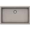Schock Lavello incasso 1 Vasca Monovasca sottotop 724 x 430 mm CRISTALITE Grigio Tortora BROOKLYN N100XLU SCHOCK BYKN100XLU42
