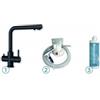 Schock PRONTA CONSEGNA - SPEDIZIONE IMMEDIATA Kit con Miscelatore Nero 3 Vie per acqua filtrata e Microfiltro Aquapura AQUAPURA 3X1 SCHOCK SXPUR3BKN