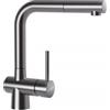 Schock Miscelatore Cucina monocomando canna a ponte dritta con doccetta estraibile Acciaio Inox LAIOS DOCCIA SCHOCK 517120EDM