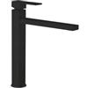 Schock Miscelatore Cucina canna alta a fontana quadrato corpo intero Nero Puro NEW AQUASKY SCHOCK SXSKYN84