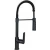 Schock Miscelatore Cucina monocomando bocca a molla con asta orientabile tutto colore finitura nero ROFESSIONAL AQUASOFT SMALL SCHOCK SXSOFTTBK