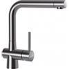 Schock Miscelatore cucina monocomando canna a ponte dritta acciaio inox massiccio LAIOS SCHOCK 517000EDM