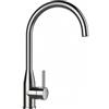 Schock Miscelatore cucina monocomando canna alta curvata con comando integrato acciaio inox massiccio KAVUS INOX SCHOCK 559000EDM