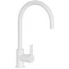 Schock Miscelatore monocomando canna alta curvata raggio maggiorato finitura bianco assoluto NEW AQUAALTO SCHOCK SXALTON01
